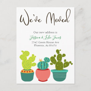 We zijn verhuisd Nieuwe adresaankondiging House Ca Aankondigingskaart