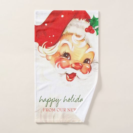 We zijn verhuisd, Retro Santa Claus. Bad Handdoek (Handdoek)