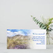 We zijn verhuisd! Verhuisbericht met eigen foto Aankondiging (Staand voorkant)