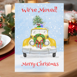 We Zijn Verhuisd Vintage Jaren 50 New York Geel Ke Aankondiging