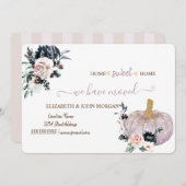 We zijn verhuisd, Waterverf glitter pompoen, Flowe (Voorkant / Achterkant)