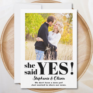 We zijn verloofd Foto Moderne trouwkaart Save The Date