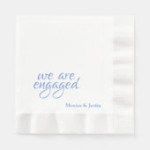 We zijn verloofd met cocktail servet (Voorkant)