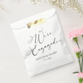 We zijn verloofd met Elegant Minimalist Engagement Bedankzakje (Gezegeld)