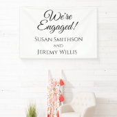 We zijn verloofd verlovingsfeest banner decoratie (Insitu)