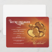 We zijn verloofde feestuitnodiging aankondiging (Voorkant / Achterkant)