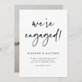 We zijn Verloving met handschrift Aankondiging (Voorkant / Achterkant)