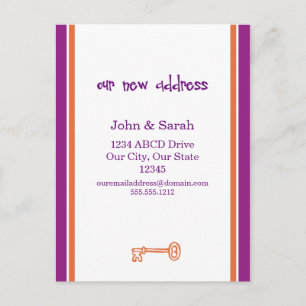 We zijn vertrokken. aankondigingskaart