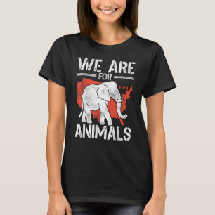 We zijn voor dierdierentuin dierentuin t-shirt
