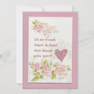 We zijn vrienden gezegde-gekleurde kunst Flat Note Notitiekaartje