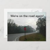 We zijn weer op de weg! briefkaart (Voorkant / Achterkant)