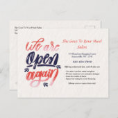 We zijn weer open Briefkaart (Voorkant / Achterkant)