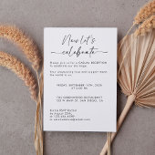 We zijn weggelopen en nu gaan we dat vieren Elopem Kaart