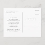 We zijn weggelopen! Moderne aangepaste foto Aankondigingskaart (Achterkant)