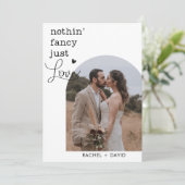 We zijn weggelopen Niets ingewikkelds Gewoon liefd Kaart (Staand voorkant)