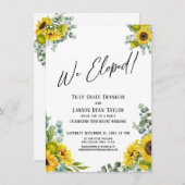 We zijn weggelopen! Ontvangst met eucalyptus en zo Kaart (Voorkant / Achterkant)