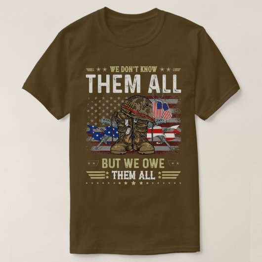 We zijn ze allemaal paranotic veterans Day Memoria T-shirt (Design voorkant)
