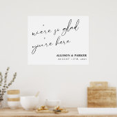 We zijn zo blij dat je hier vandaag bent. poster (Keuken)