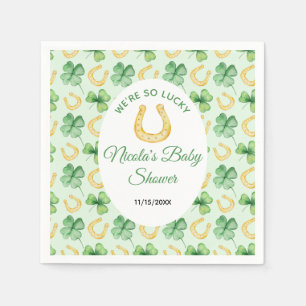 We Zijn Zo Gelukkig Hoefijzer St. Patrick's Baby S Servet