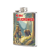 We zijn zo genaaid Beer wandelen Heupfles (Links)