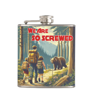 We zijn zo genaaid Beer wandelen Heupfles