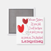 We zijn zussen magneet (Voorkant / Achterkant)