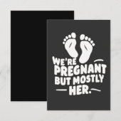 We zijn zwanger, maar meestal haar grappige zwange kaart (Voorkant / Achterkant)