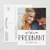 We zijn zwanger | Zwangerschap Aankondiging (Voorkant / Achterkant)