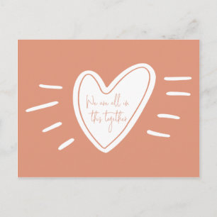 We zitten allemaal in deze gezamenlijke actie van  briefkaart