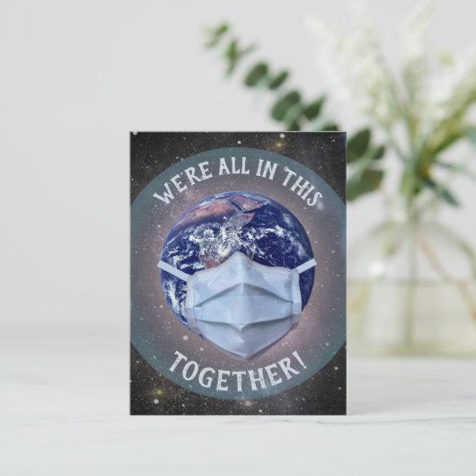 We zitten allemaal in deze Samen! Briefkaart (Staand voorkant)