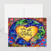 "We zitten allemaal in dit alles samen"-inspiratie Briefkaart (Voorkant / Achterkant)