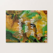 "We zitten allemaal in dit samen!" Legpuzzel (Horizontaal)