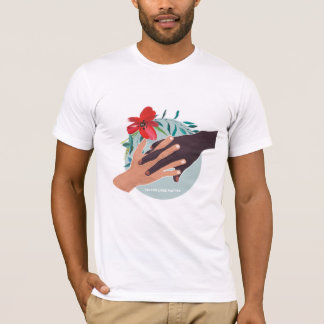 We zitten allemaal in dit samenvattende solidarite t-shirt