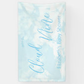 We zitten op Cloud Nine Baby shower Spandoek (Verticaal)