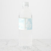 We zitten op Cloud Nine Baby shower Waterfles Etiket (Achterkant)