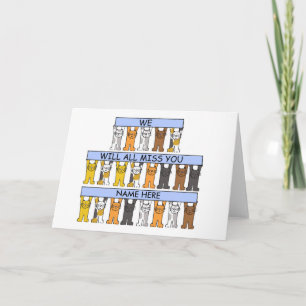 We zullen allemaal je Cartoon katten missen. Kaart