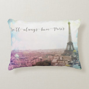 We zullen altijd Paris Accent Pillow hebben Decoratief Kussen