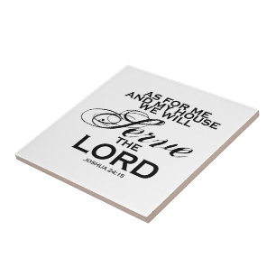 We zullen de Heer dienen Tegeltje