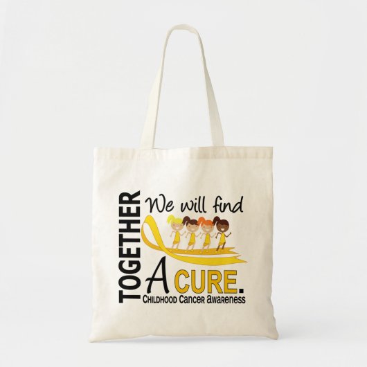 We zullen een crème kinderkanker vinden tote bag (Voorkant)