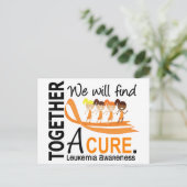We zullen een echte leukemie vinden briefkaart (Staand voorkant)