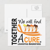 We zullen een echte leukemie vinden briefkaart (Voorkant / Achterkant)