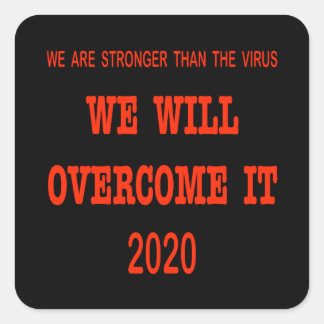 We zullen het halen in 2020 vierkante sticker