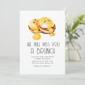 We zullen je een brunch pensioen brunch missen kaart (Staand voorkant)