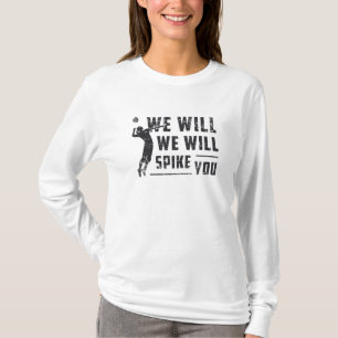 We zullen jullie doorballer volleyball laten zien. t-shirt