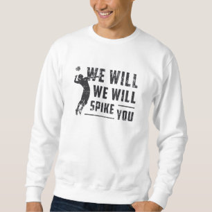 We zullen jullie doorballer volleyball laten zien. trui