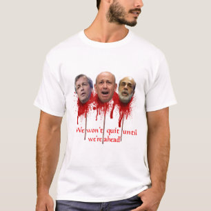 We zullen niet stoppen totdat we vooruit zijn. t-shirt