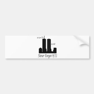 We zullen nooit 9/11 vergeten bumpersticker