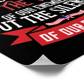 We zullen ons de stilte van onze vrienden herinner poster (Hoek)