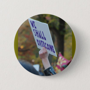 We zullen overwinnen ronde button 5,7 cm