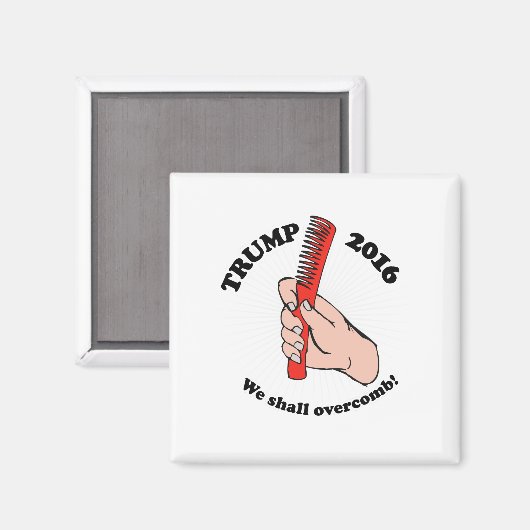 We zullen overwinnen - Trump 2016 Toon Magneet (Voorkant / Achterkant)